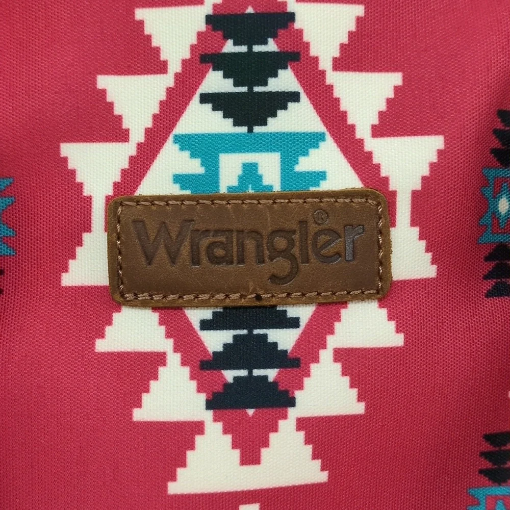 Wrangler Aztec Southwestern Print Zip Up Diaper Bag Backpack Travel Bag